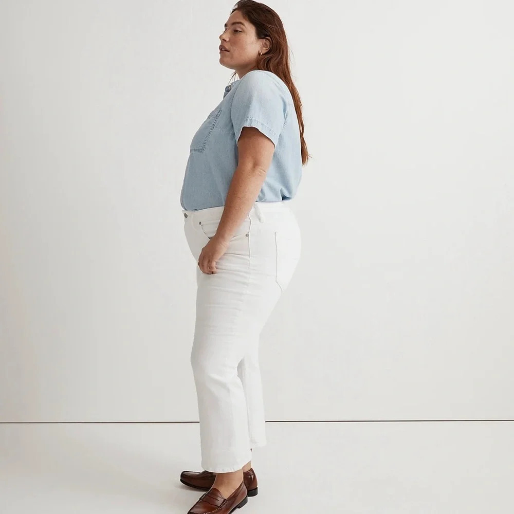 Madewell Plus Size Kick Out Crop Jeans Size 24W - Picture 3 of 6